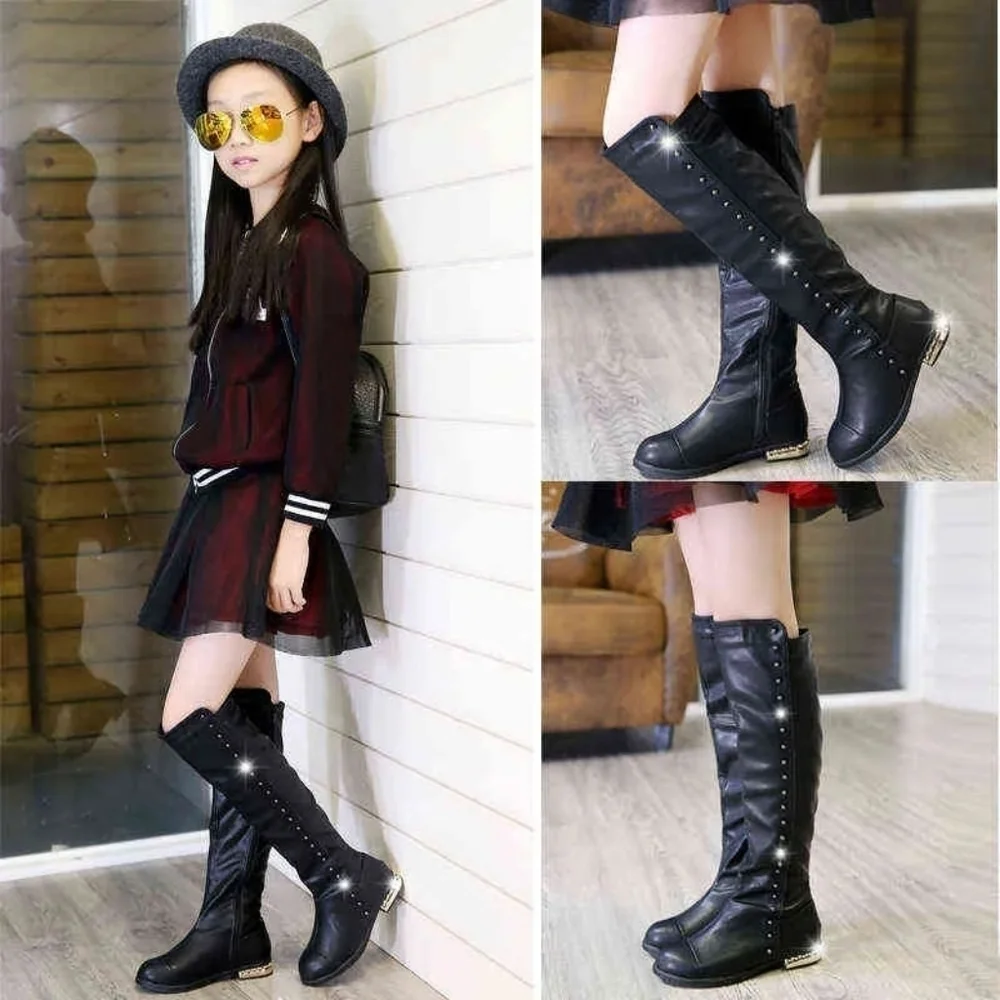 Fashion Side Zipper Knee High Riding Boots Sz 5.5 Winter Boot🌴✌️